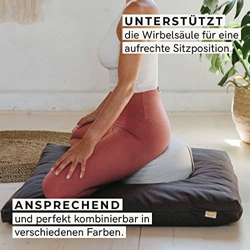 Lotuscrafts Yogakissen Rund Lotus – Sitzhöhe 15cm - 6