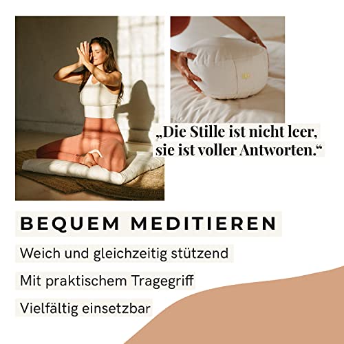 Lotuscrafts Yogakissen Rund Lotus – Sitzhöhe 15cm - 7