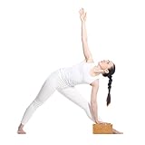 Yogablock Kork Set 2 aus 100% Natur - Hatha Klotz - Auch für Anfänger - Für Meditiation und Pilates - Fitness Zubehör Hilfmittel für Regeneration, Rücken, Dehnübungen, Blockaden Training, Zwei Stück Yoga Korken Blocks 75 mm - 2er Pack - 7