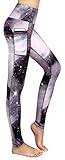 Munvot Schöne Galaxy Printed Damen Yoga Leggings Tights Sporthose Laufhose Jogginghose Yogahosen für Damen - 3