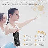 Yoga Socken Damen Frauen Mädchen rutschfest für Yoga Pilates Tanz Fitness Sport Workout-Socken mit Baumwolle - 4