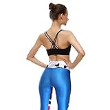 Libella 3er Pack Damen Sport-BH Bustier Soft Spaghetti Schulterträger Überkreuzte Träger Gepolsterte Cups entfernbar Ohne Bügel 3749 Schwarz +Grau+Pink Gr. L/XL - 5