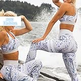 Morbuy Bekleidung Yoga Set, Komfort Damen Sport BH Jogginghose Sport Leggings Yoga Hose Trainingshose Sport Bustier Ohne Bügel Yoga Fitness Training - 5