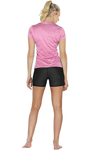 icyzone Sport T-Shirt Damen Kurzarm Laufshirt - 5