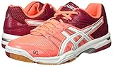 ASICS Damen Gel-Rocket 7 Volleyballschuhe, Mehrfarbig (Flash Coral/White/Cerise), 43.5 EU - 5