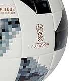 adidas World Cup Ball Fußball, White/Black/Silvmt, 4 - 3