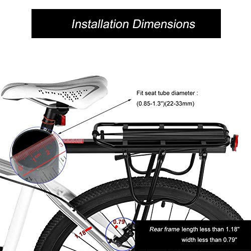 Calar einstellbarer Fahrrad Gepäckträger - 3