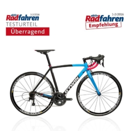 B´TWIN Rennrad Ultra 720 AF Alu Ultegra 11-fach schwarz/blau/pink, Größe: M