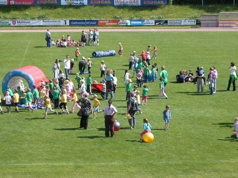 Aufrichtige Freude am Sport: Bummi-Olympiade für die Kleinsten in Wismar. Foto: M.M.