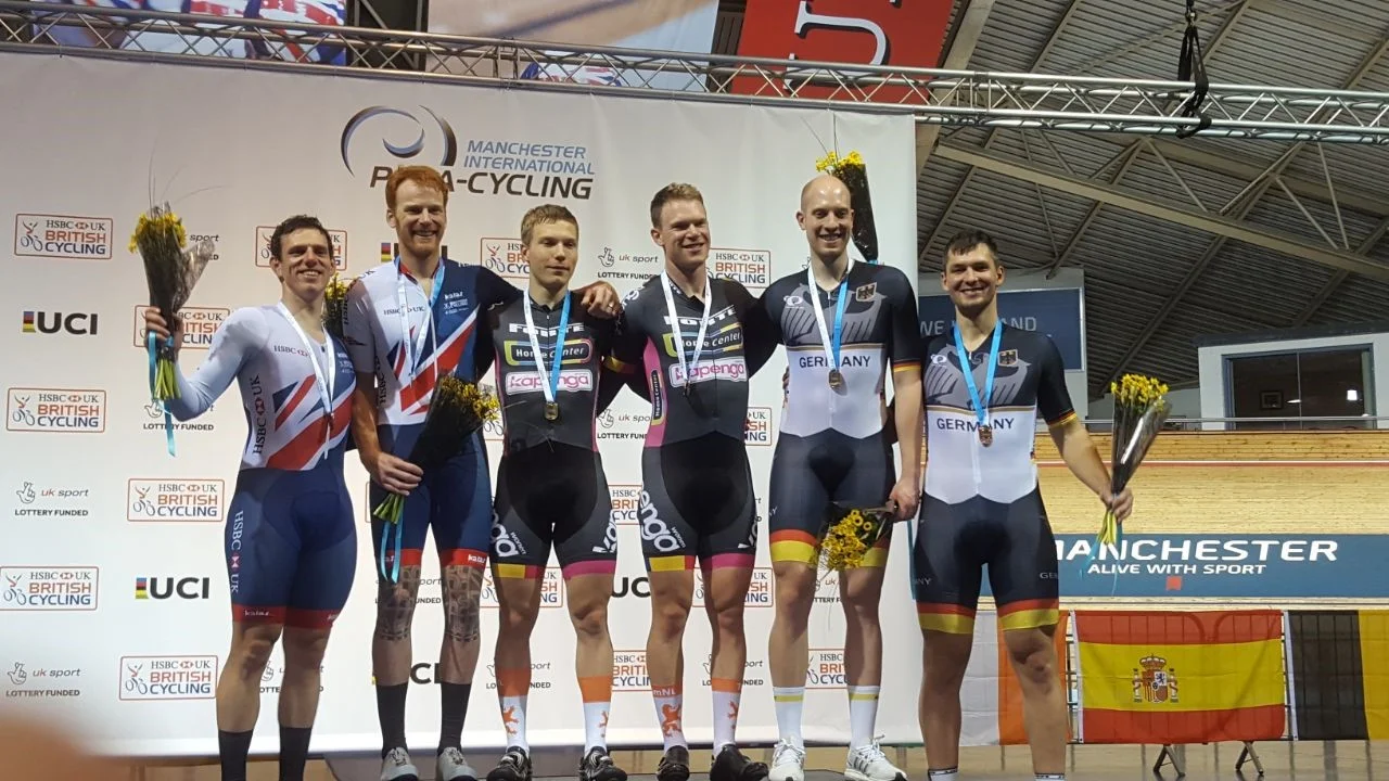 Podium in der 4000m Einerverfolgung – FOTO: Andre Quaisser