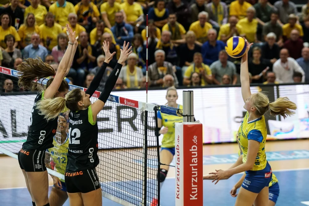 Französischer Titelkandidat vs. Deutscher Meister. FOTO: © MidiGrafie