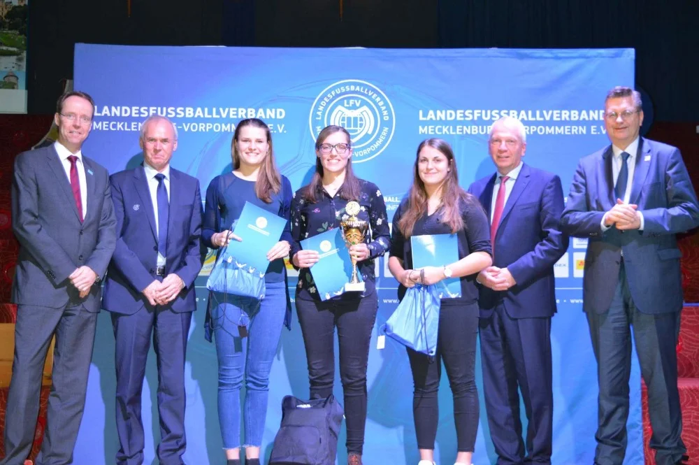 Neujahrsempfang des Landesfußballverband Mecklenburg-Vorpommern e.V. im Robinson-Club Fleesensee in Göhren-Lebbin – Auszeichnung der Spielerinnen des Jahres. FOTO: LFV M-V