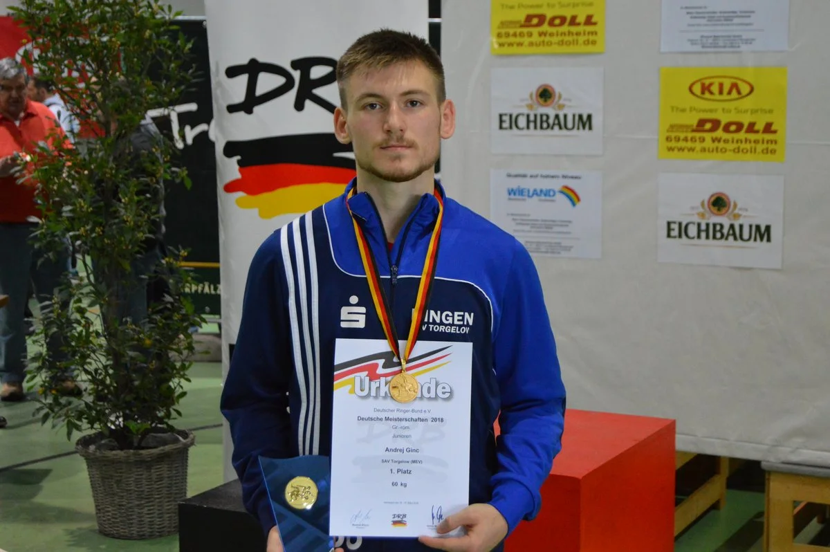 Andrej Ginc gewinnt Gold in Hemsbach. Foto: Uwe Bremer