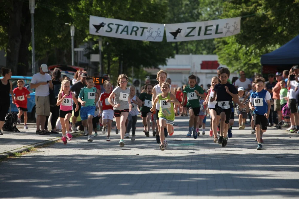 Zum Kinderlauf waren 29 Mädchen und Jungen die über 800 Meter lange Strecke auf dem Campus gesprintet. Foto: Hochschule Wismar/Lisa Brune