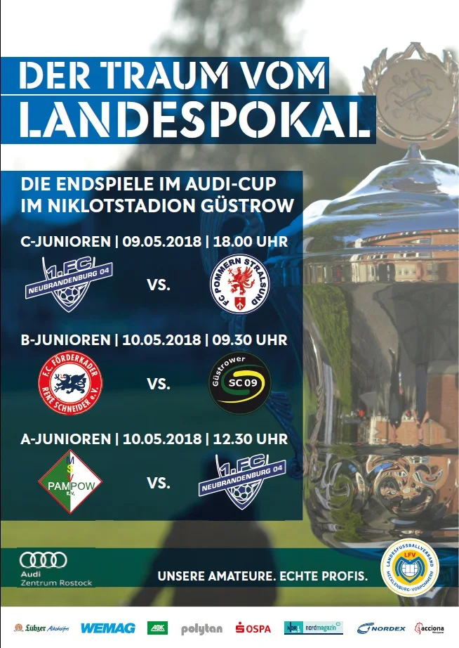 Audi-Cup: Spannende Endspiele am 9. & 10. Mai in Güstrow erwartet