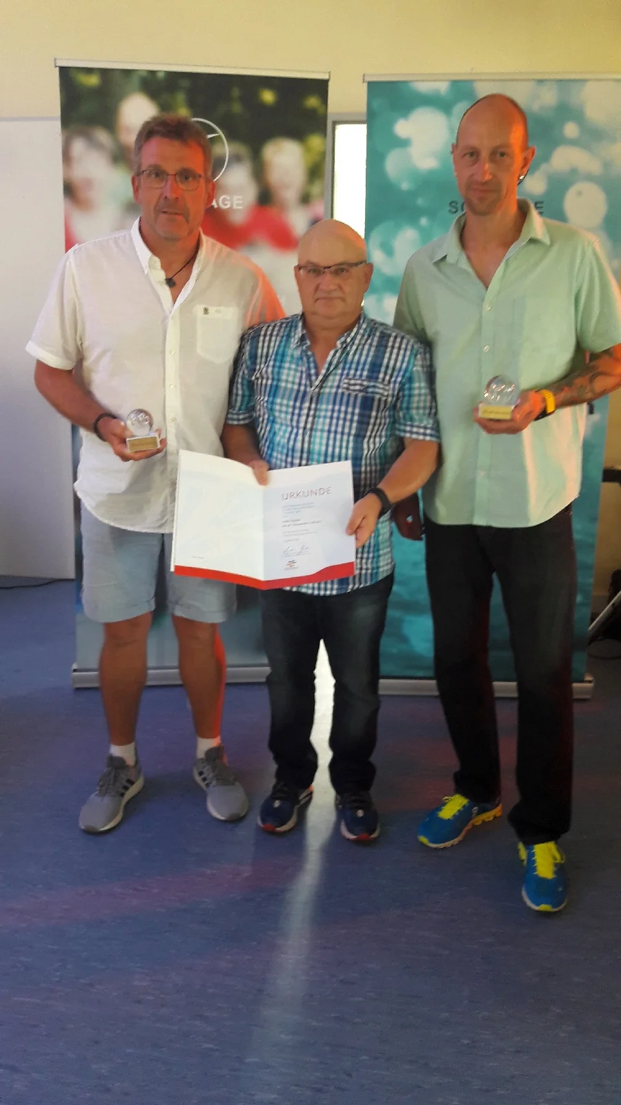 Das Foto zeigt Heiko Bremer, André Stache und Marcel Raith. Foto: SC Laage