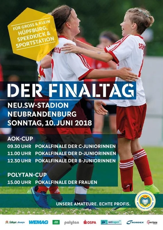 Neubrandenburg ist Schauplatz für Pokalfinals der Frauen und Juniorinnen