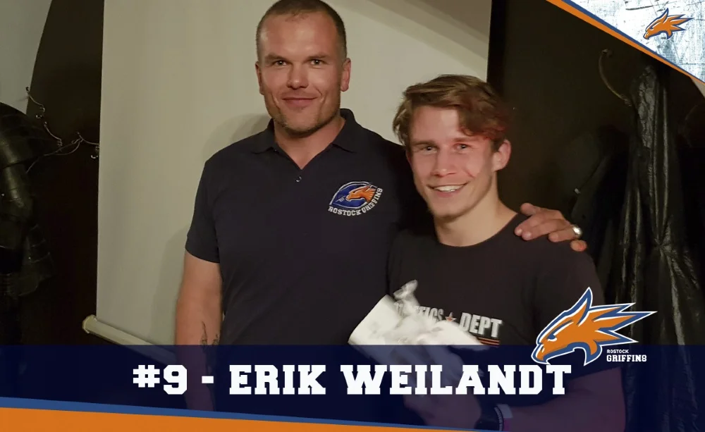 ROSTOCK GRIFFINS #9 – ERIK WEILANDT Team MVP ©pics by Media Team