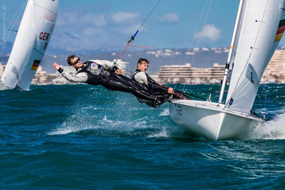 Malte Winkel (Schweriner Yacht-Club) und Matti Cipra (Plauer Wassersportverein). FOTO: © DSV/Lars Wehrmann