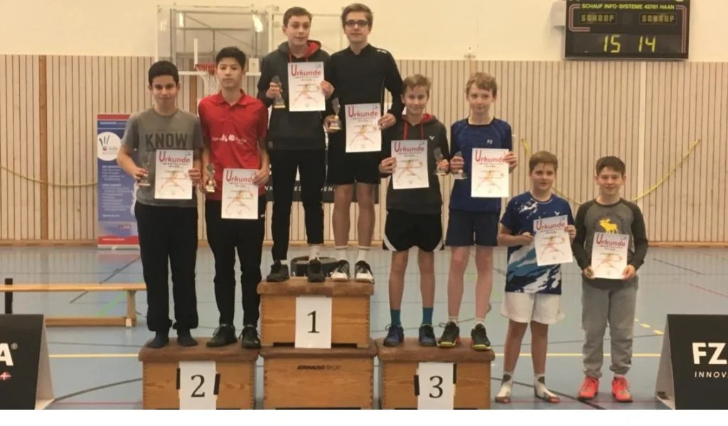 Gold für Luca im Jungendoppel (Foto: BSC 95 Schwerin)