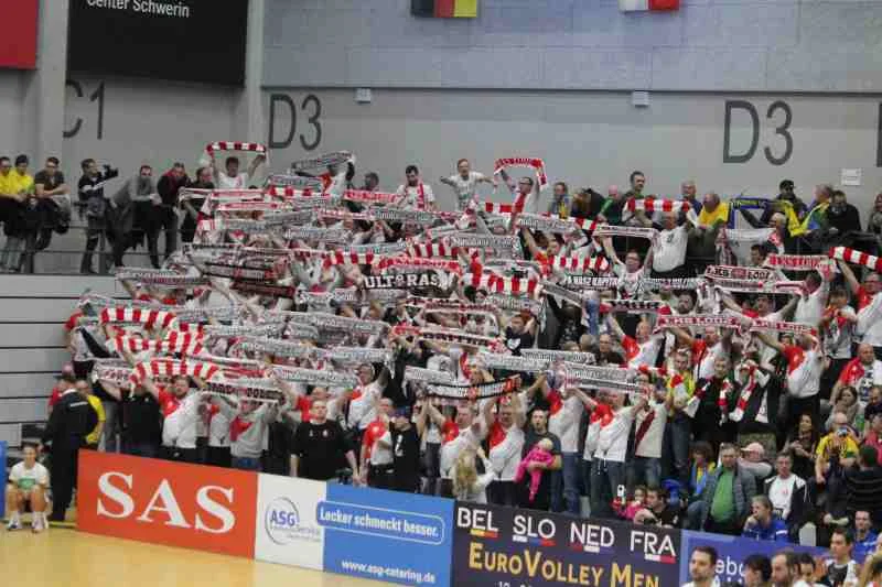 Fanblock Gäste; Foto: P. Bohne