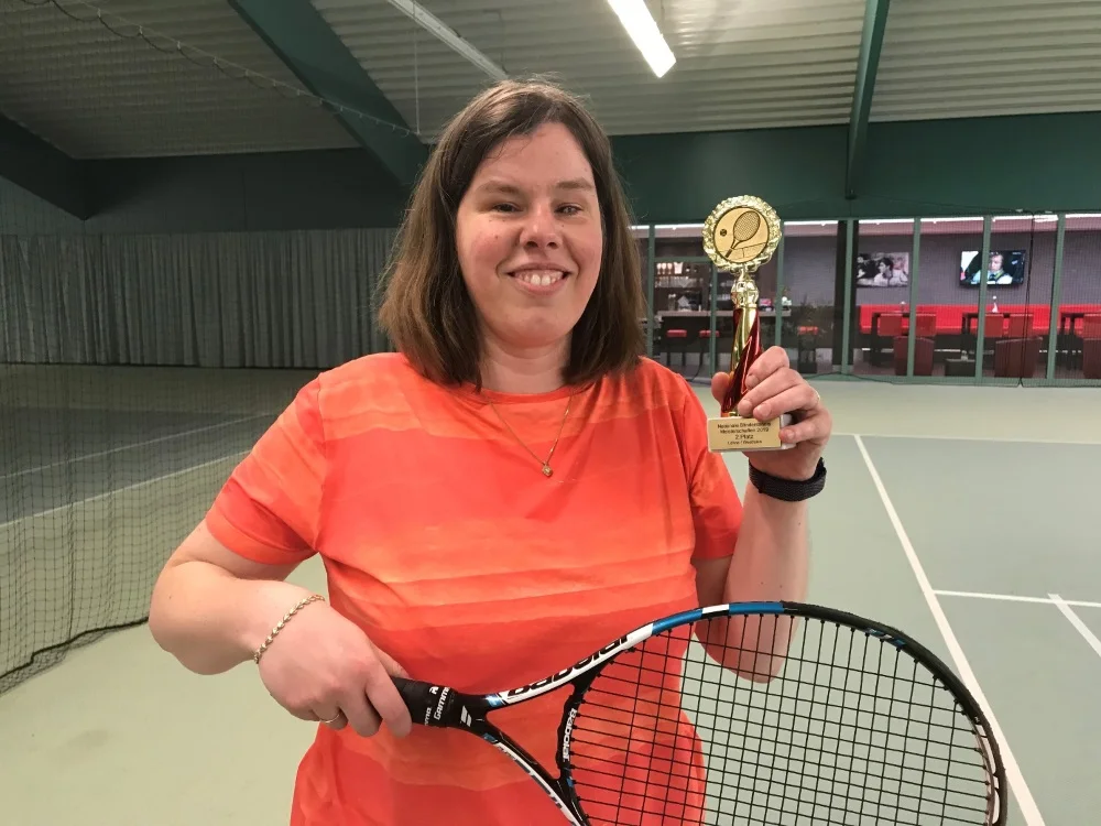 Christiane Kaplan ist Deutsche Vizemeisterin im Blindentennis