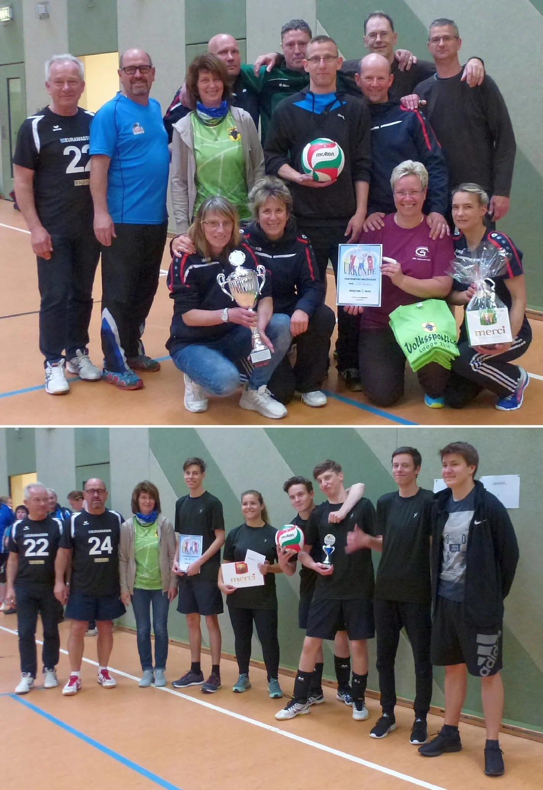 Volleyball am Volkssporttag in Laage