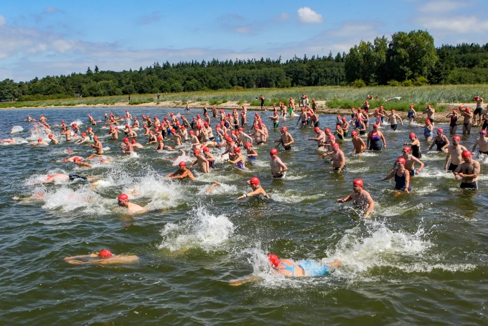 Start des Boddenschwimmens 2018 – Foto: Werner Franke
