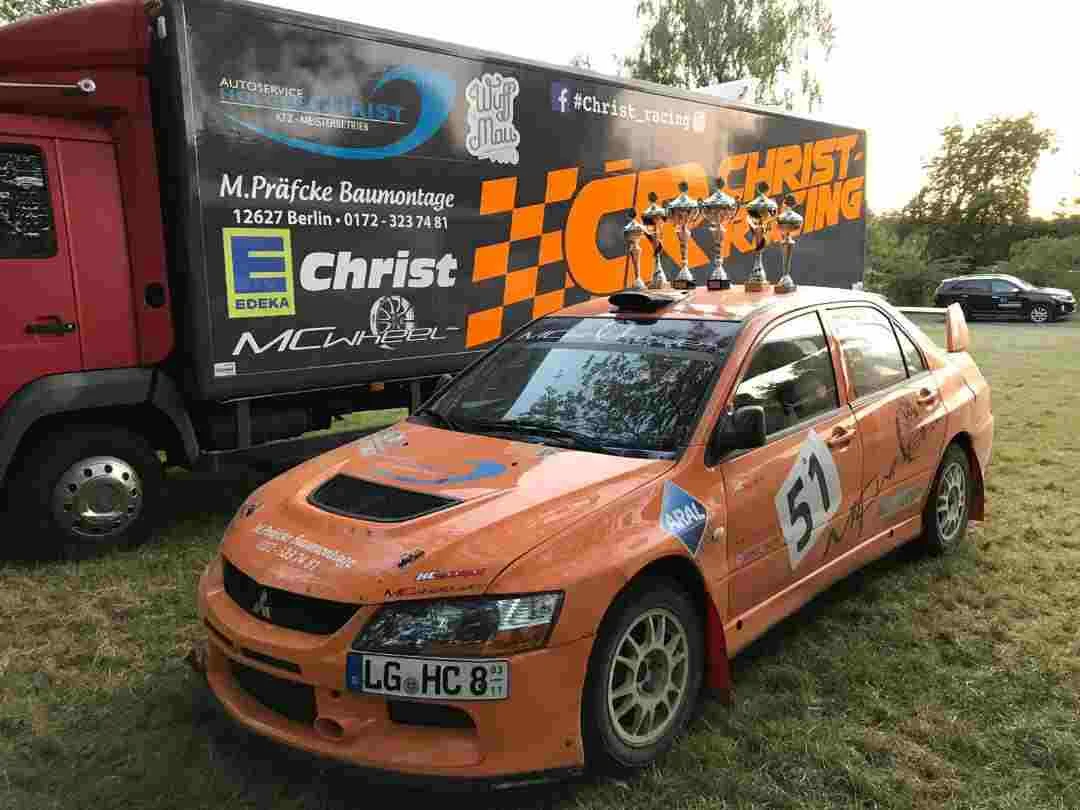 Martin Christ, Mitsubishi Evo. Foto: Christ Racing