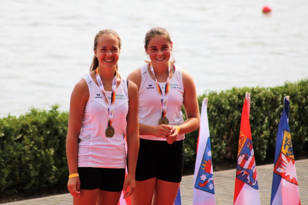DM Bronze für Ginger Hamke und Julia Strauch. Foto: Thomas Frank DM Bronze für Ginger Hamke und Julia Strauch. Foto: Thomas Frank