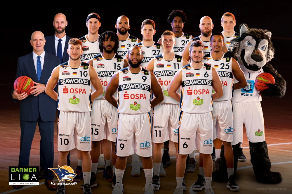 Team der der ROSTOCK SEAWOLVES in der Saison 2019/20