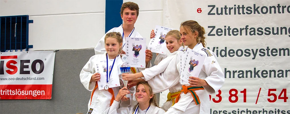 Beim Neptun Cup Rostock 2019 erfolgreich: die Judogreifen. Foto: JC Uni Rostock Neptun Cup Rostock 2019 - Judo Rostock