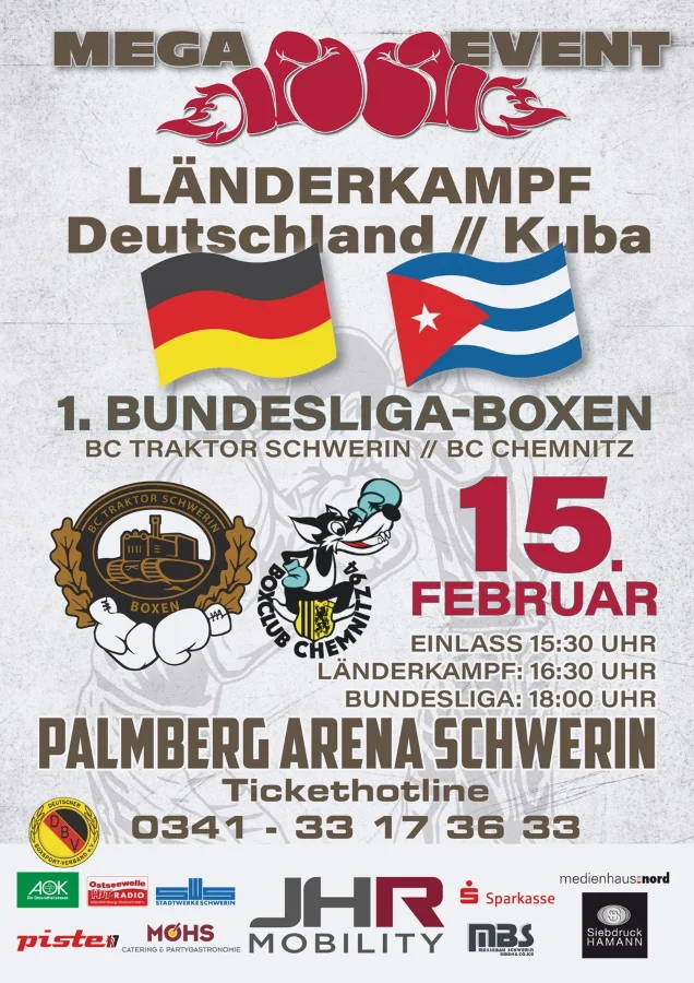 Box-Gala: Länderkampf plus Bundesliga in Schwerin