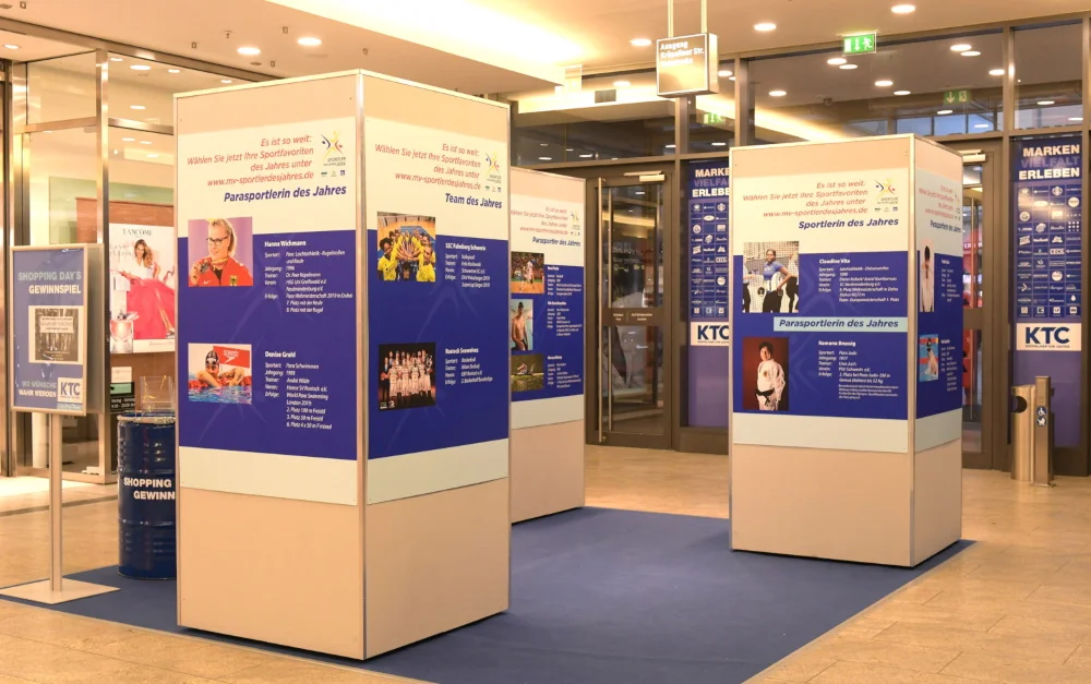 Foto-Ausstellung im Kröpeliner Tor Center Rostock mit den Kandidaten zur Wahl „Sportler des Jahres 2019“ | Foto: Angelika Heim