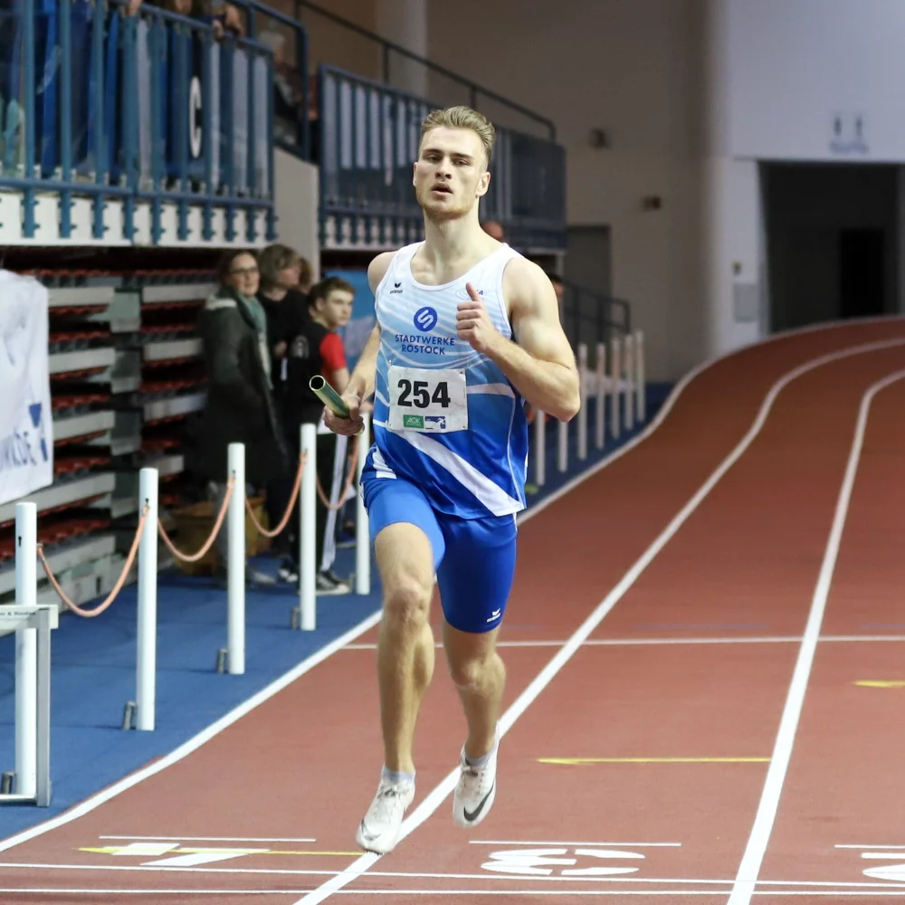 Holte dreimal Gold in Neubrandenburg: Magnus Buchwald vom 1. LAV Rostock. Foto: Frank Benischke