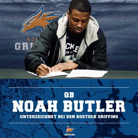 Noah Butler wird QB der Griffins
