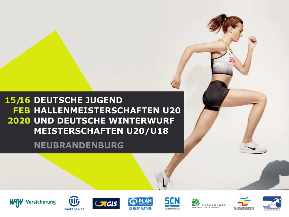 52. Deutschen Jugendhallenmeisterschaften U20 und die 26. Deutschen Winterwurfmeisterschaften Jugend U20/U18 in Neubrandenburg