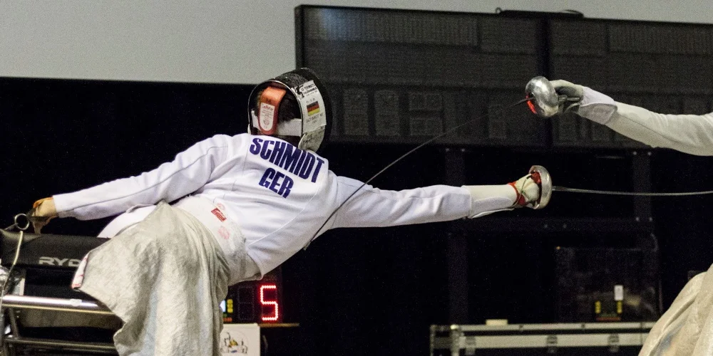 Rollstuhlfechten: Maurice Schmidt (SV Böblingen) gewinnt Bronze beim Weltcup-Auftakt in Eger. Foto: © Ira Ziegler