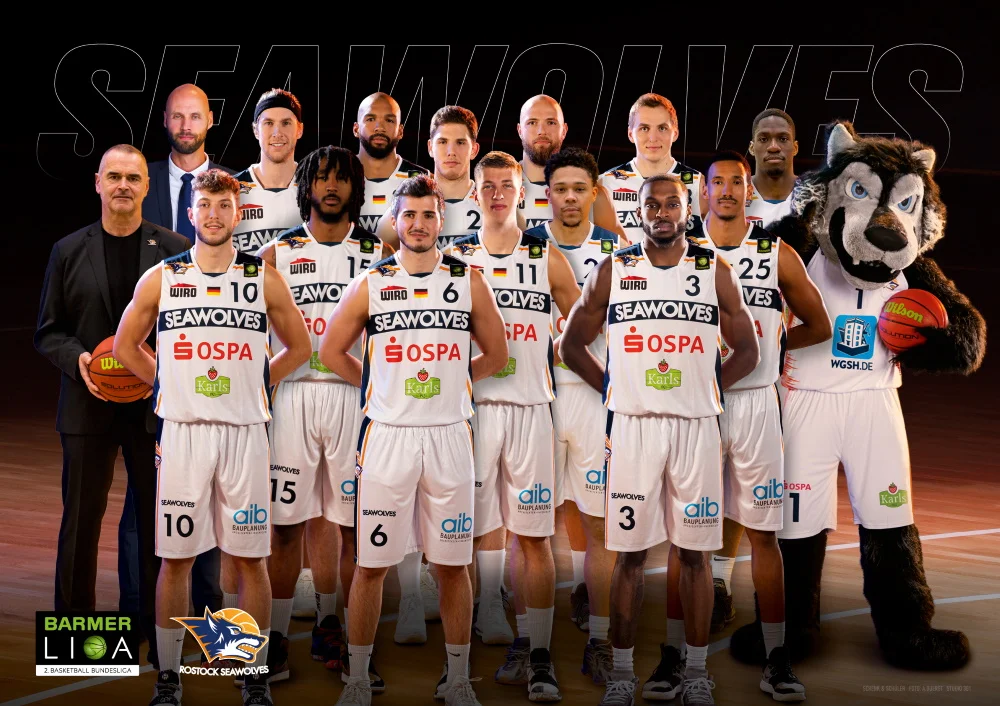 Teamfoto der Rostock Seawolves 