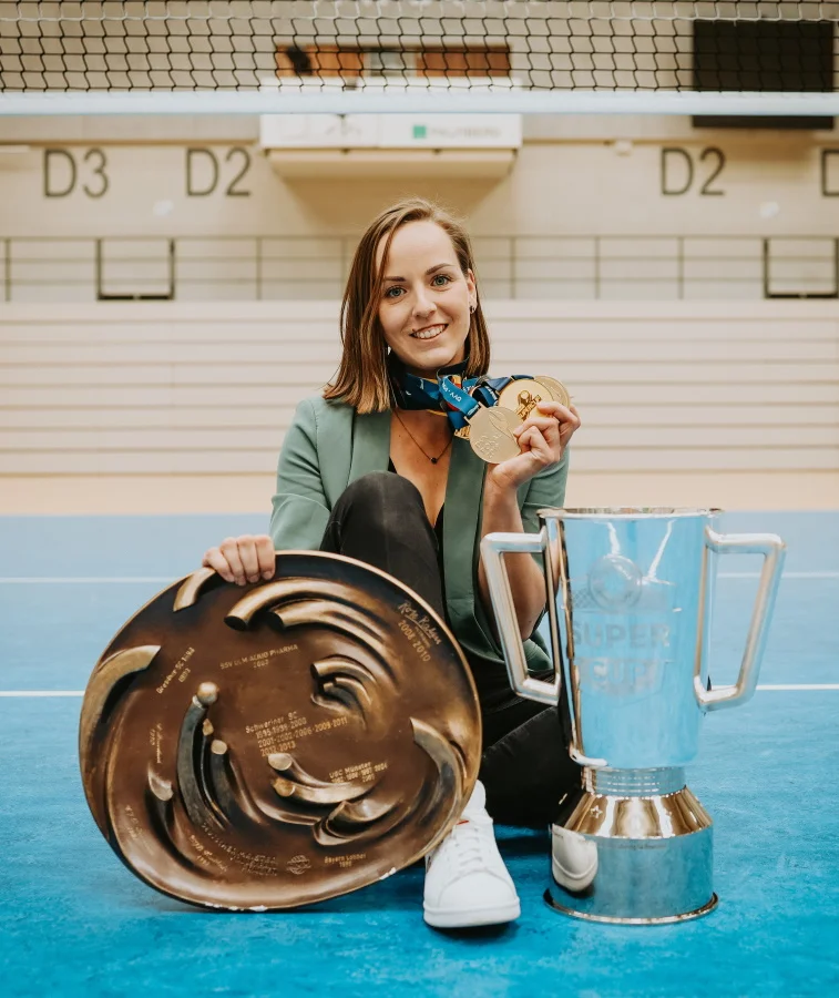 © Florian Seubert SSC- und Nationalmannschaftskapitänin Denise Hanke beendet ihre Volleyballkarriere. Foto: Florian Seubert