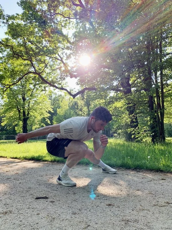 Adrian Lüdtke: Training an der frischen Luft. Foto: privat
