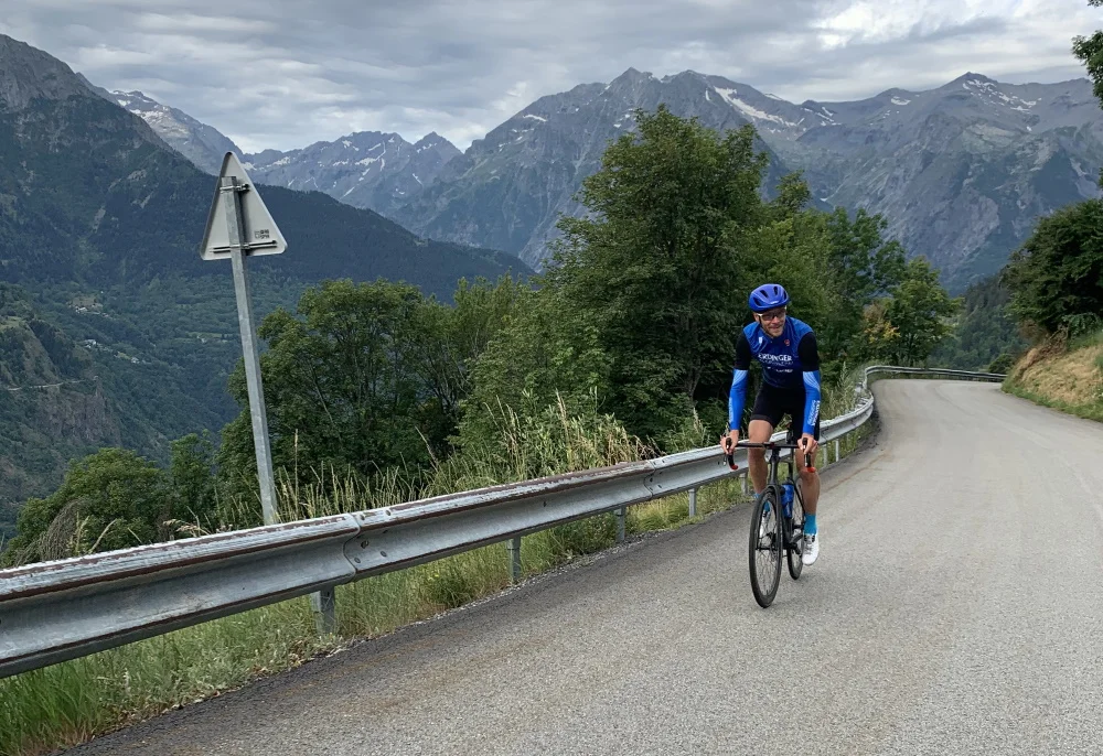 Michael Raelert während des Trainingscamps in Frankreich.Foto: © Raelert Brothers