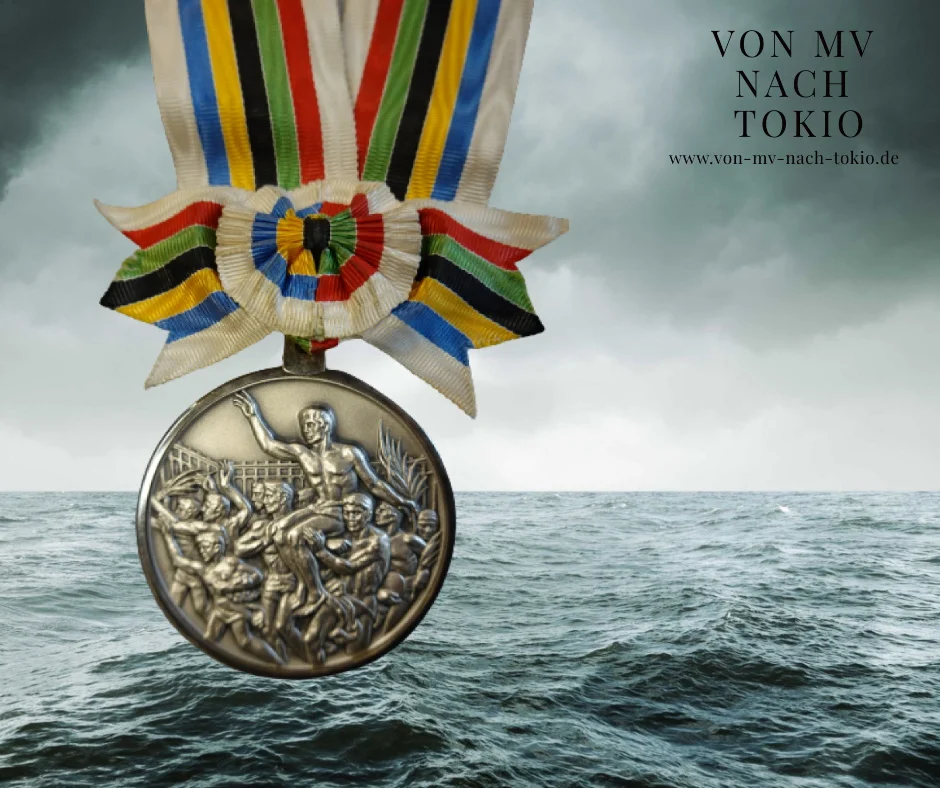 Wird versteigert: die olympische Silbermedaille von Peter Ahrendt
