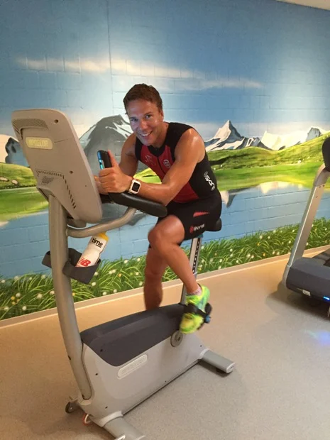 Raik Hellwig beim Training im belasso-Sportzentrum. Foto: R.Hellwig/privat