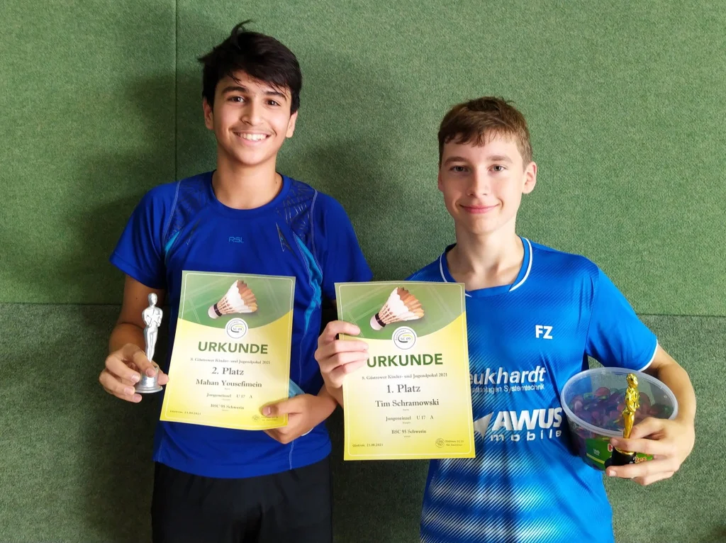 1. und 2. Platz in der AK U17A | 8. Kinder- und Jugendpokal 2021 in der Güstrower Sport- und Kongresshalle