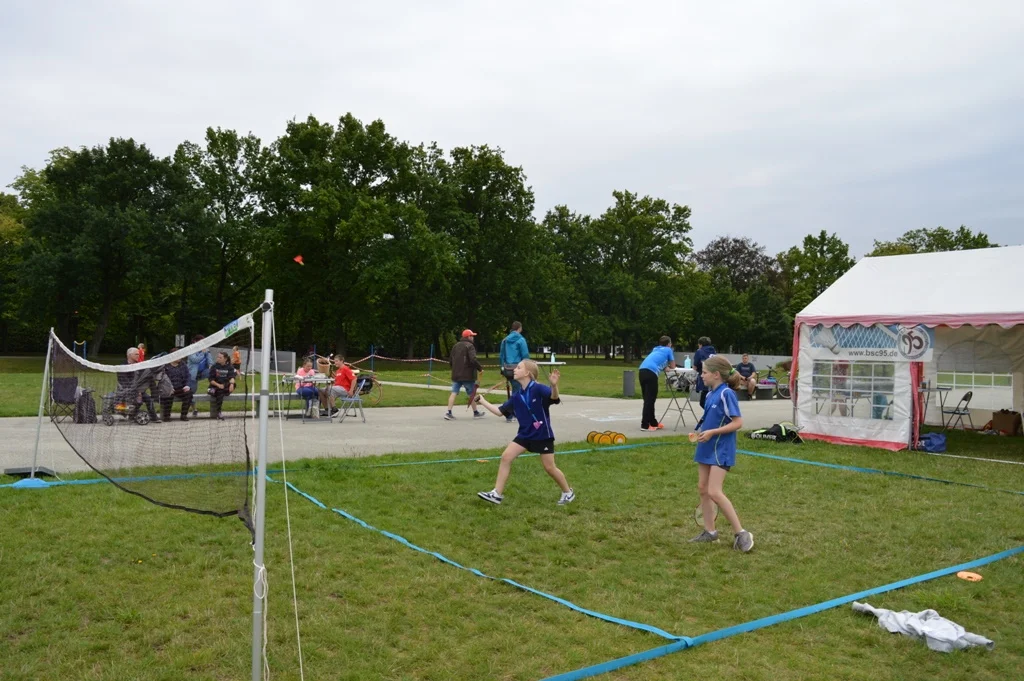 Auf 300 m² wurde Federball, Airbadminton und Crossminton gespielt. | Foto: BSC 95 Schwerin e.V.
