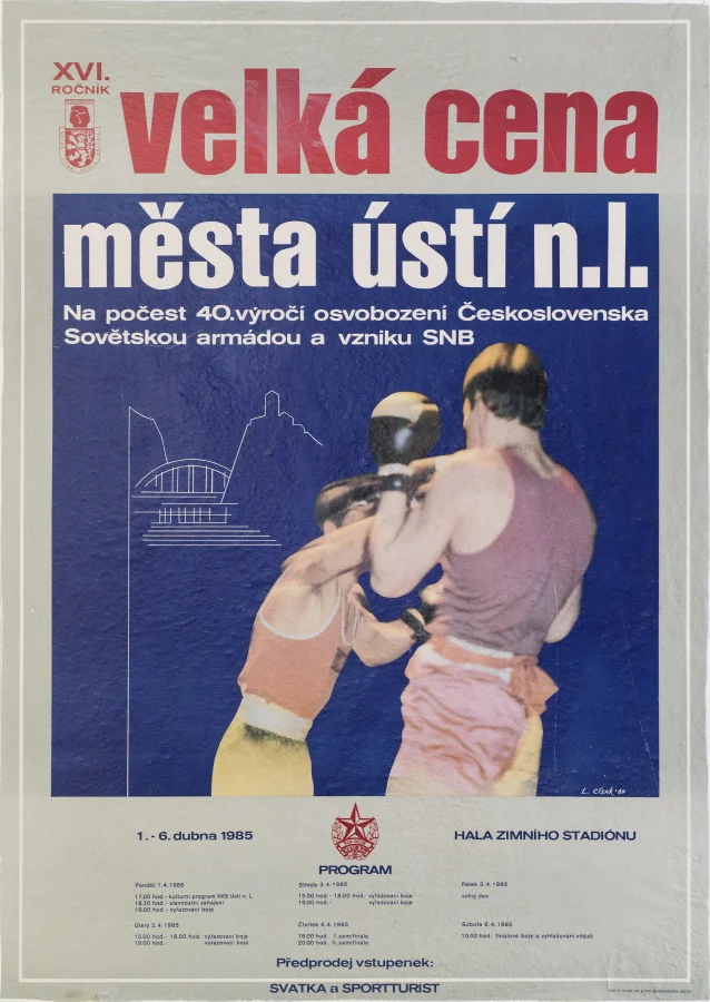 Internationales Boxturnier, Ústí nad Labem, ČSSR, 1985, BC TraktorSchwerin.