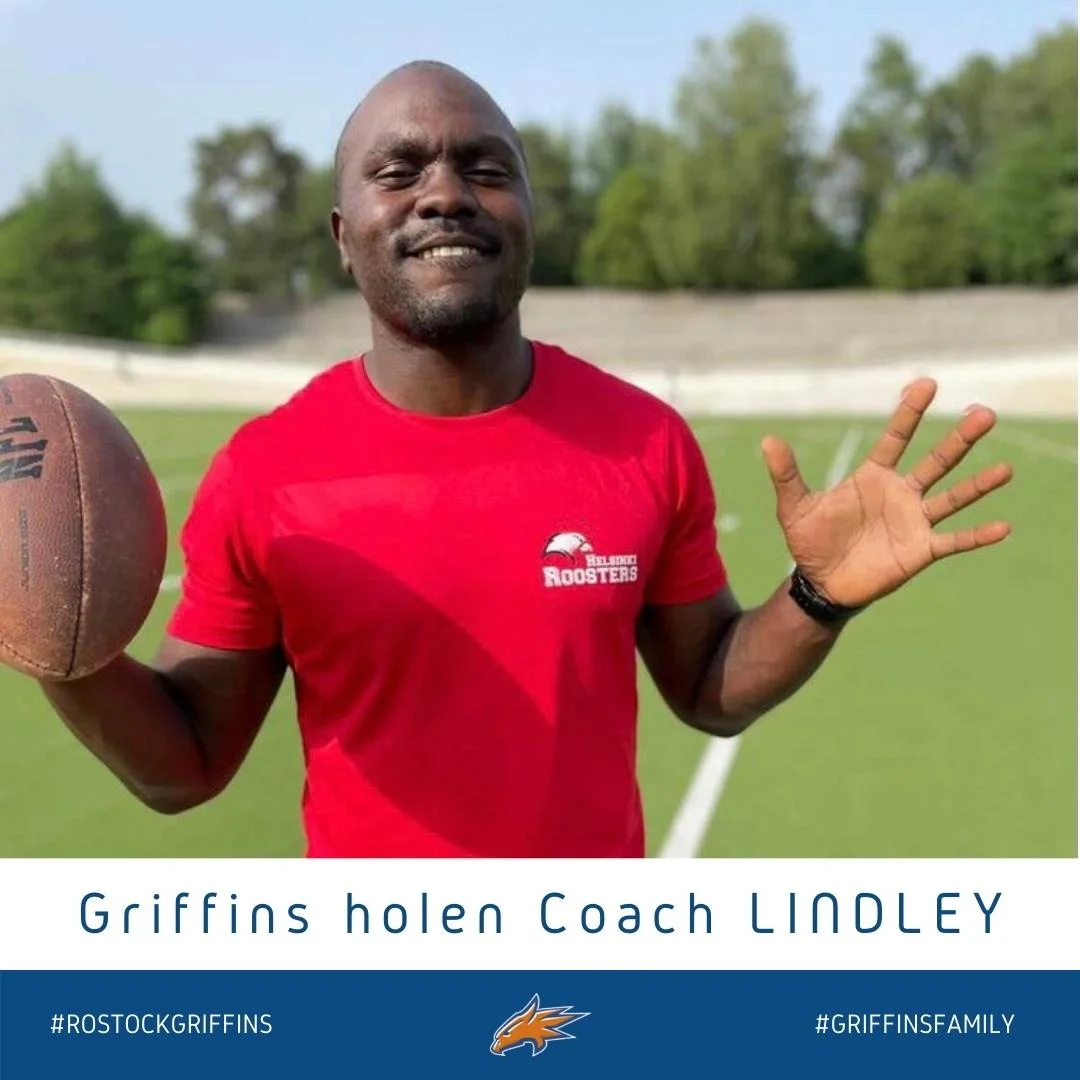 Andrecus Lindley verstärkt den Coaching Staff der Greifen | Foto: Rostock Griffins