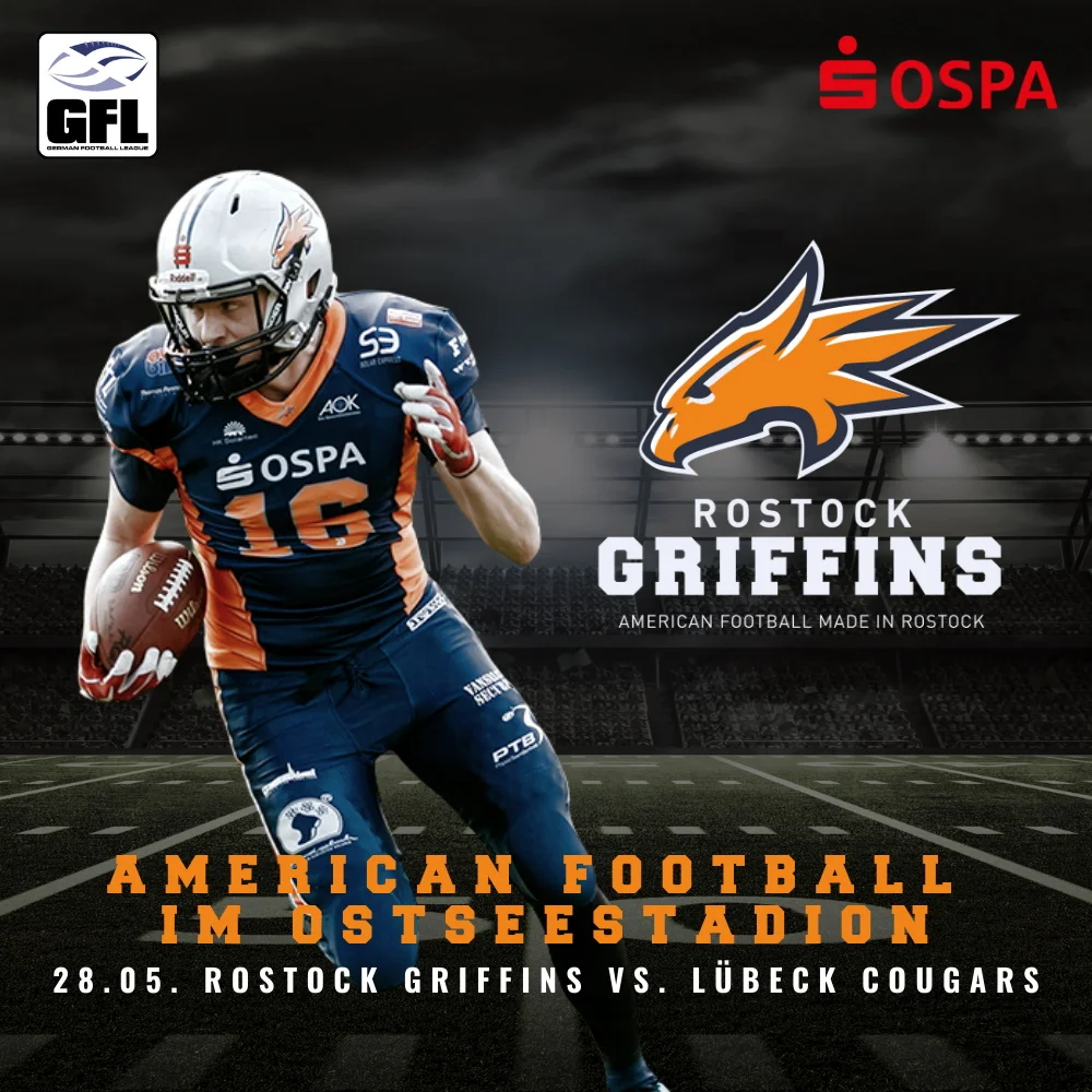 Teaser Ostseederby Rostock Griffins gegen Lübeck Cougars
