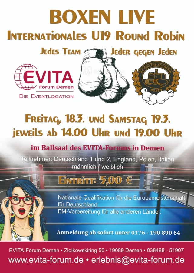 Plakat Round-Robin-Turnier Demen